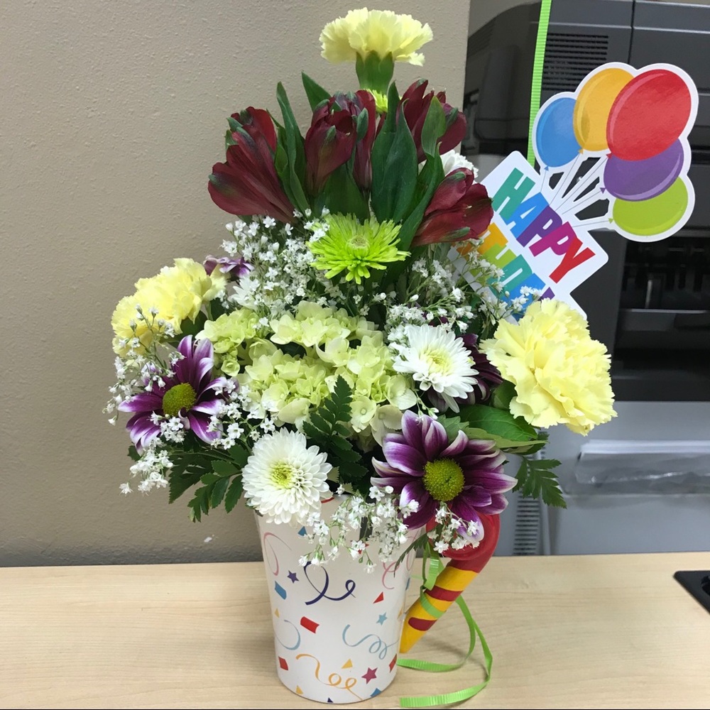 Birthday - Festive Mug - Planter - Vase - Candy Dish - Organizer